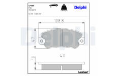 Sada brzdových platničiek, Parkovacia kotúčová brzda DELPHI LP509