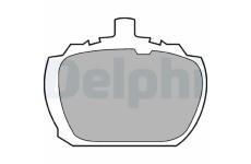 Sada brzdových destiček, parkovací brzda DELPHI LP510