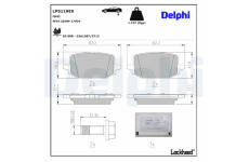 Sada brzdových destiček, kotoučová brzda DELPHI LP5119EV