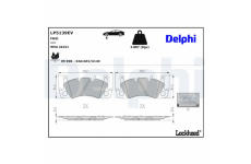 Sada brzdových destiček, kotoučová brzda DELPHI LP5139EV