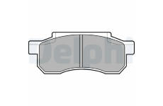 Sada brzdových destiček, parkovací brzda DELPHI LP526