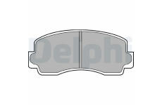 Sada brzdových destiček, parkovací brzda DELPHI LP529