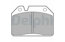 Sada brzdových destiček, kotoučová brzda DELPHI LP55