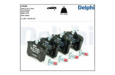 Sada brzdových platničiek kotúčovej brzdy DELPHI LP565