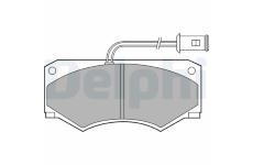 Sada brzdových destiček, kotoučová brzda DELPHI LP584