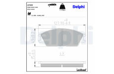 Sada brzdových platničiek kotúčovej brzdy DELPHI LP593