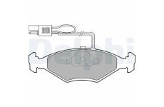 Sada brzdových destiček, kotoučová brzda DELPHI LP604