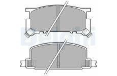 Sada brzdových destiček, kotoučová brzda DELPHI LP634