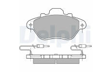 Sada brzdových destiček, kotoučová brzda DELPHI LP654