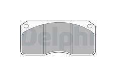 Sada brzdových destiček, parkovací brzda DELPHI LP661