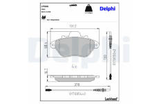 Sada brzdových destiček, kotoučová brzda DELPHI LP666