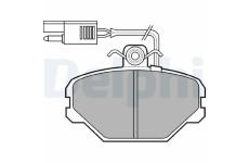 Sada brzdových destiček, kotoučová brzda DELPHI LP675