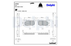 Sada brzdových platničiek kotúčovej brzdy DELPHI LP696