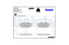 Sada brzdových platničiek kotúčovej brzdy DELPHI LP702