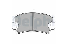 Sada brzdových destiček, parkovací brzda DELPHI LP71