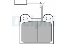 Sada brzdových destiček, kotoučová brzda DELPHI LP711