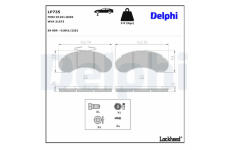 Sada brzdových platničiek, Parkovacia kotúčová brzda DELPHI LP735