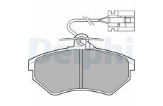 Sada brzdových platničiek kotúčovej brzdy DELPHI LP769