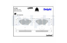 Sada brzdových destiček, kotoučová brzda DELPHI LP786