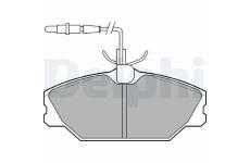 Sada brzdových destiček, parkovací brzda DELPHI LP788