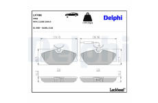 Sada brzdových platničiek, Parkovacia kotúčová brzda DELPHI LP788