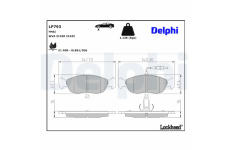 Sada brzdových destiček, kotoučová brzda DELPHI LP793