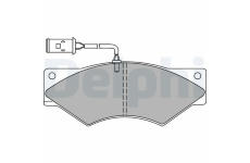 Sada brzdových destiček, kotoučová brzda DELPHI LP8040