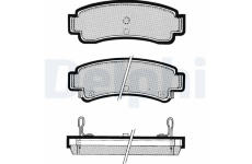 Sada brzdových destiček, kotoučová brzda DELPHI LP807