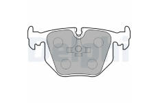 Sada brzdových destiček, parkovací brzda DELPHI LP846