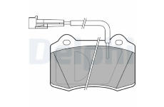 Sada brzdových destiček, kotoučová brzda DELPHI LP849