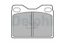Sada brzdových destiček, kotoučová brzda DELPHI LP88