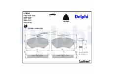 Sada brzdových platničiek kotúčovej brzdy DELPHI LP884