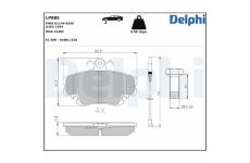 Sada brzdových platničiek, Parkovacia kotúčová brzda DELPHI LP885