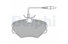 Sada brzdových destiček, kotoučová brzda DELPHI LP917