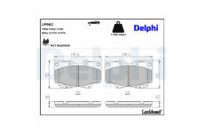 Sada brzdových destiček, kotoučová brzda DELPHI LP962