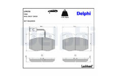 Sada brzdových destiček, kotoučová brzda DELPHI LP970