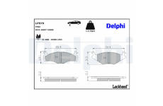 Sada brzdových platničiek kotúčovej brzdy DELPHI LP979