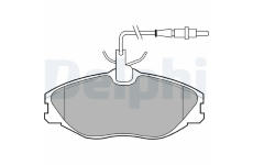 Sada brzdových platničiek kotúčovej brzdy DELPHI LP986