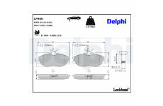 Sada brzdových destiček, kotoučová brzda DELPHI LP986