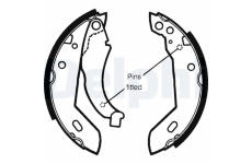 Sada brzdových čeľustí DELPHI LS1250