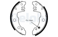 Sada brzdových čelistí, parkovací brzda DELPHI LS1259