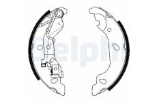Sada brzdových čelistí DELPHI LS1859