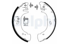 Sada brzdových čelistí, parkovací brzda DELPHI LS1896