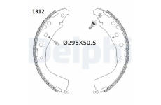 Sada brzdových čelistí DELPHI LS2187