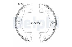 Sada brzdových čelistí DELPHI LS2203