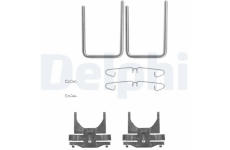 Sada prislusenstvi, oblozeni kotoucove brzdy DELPHI LX0014