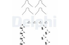 Sada prislusenstvi, oblozeni kotoucove brzdy DELPHI LX0146