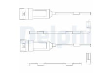 Výstrażný kontakt opotrebenia brzdového oblożenia DELPHI LZ0114