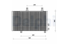 Kondenzátor, klimatizace DELPHI TSP0225001
