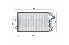 Kondenzátor, klimatizace DELPHI TSP0225030